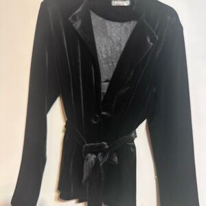 Velvet blazer black